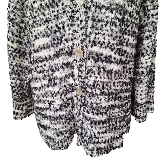Marc New York Andrew Marc Fuzzy Knit Boho Dolman Sleeve Cardigan Sweater szL - Picture 3 of 11